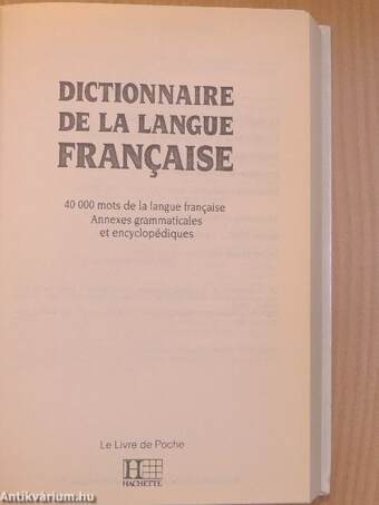 Dictionnaire de la langue francaise