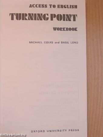 Turning Point - Workbook