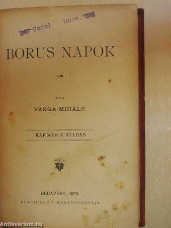 Borus napok