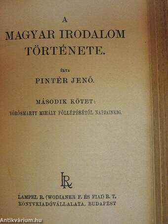 A magyar irodalom története I-II.