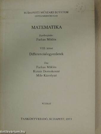 Matematika VIII.