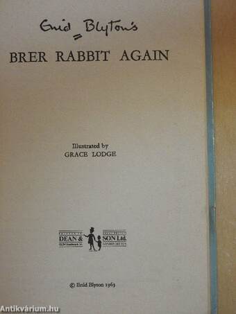 Brer Rabbit Again