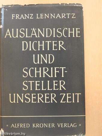 Ausländische Dichter und Schriftsteller unserer Zeit