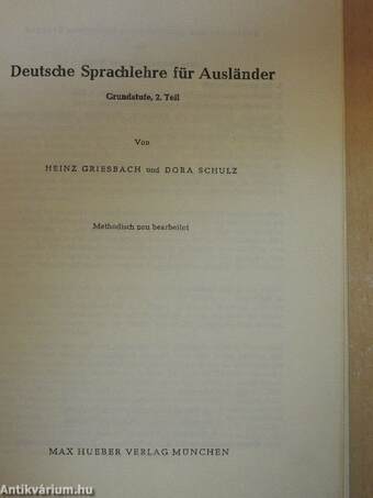 Deutsche Sprachlehre für Ausländer Grundstufe 2.