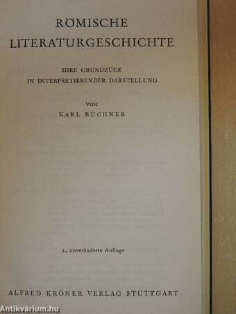 Römische Literaturgeschichte