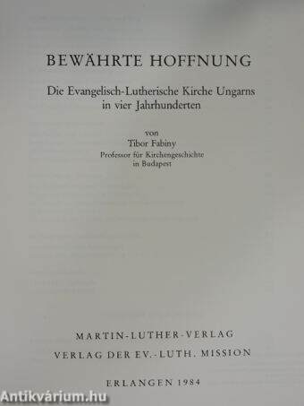 Bewährte Hoffnung