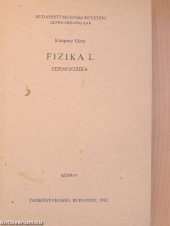 Fizika I.