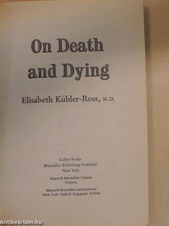 On Death and Dying