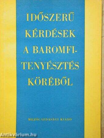 Időszerű kérdések a baromfitenyésztés köréből