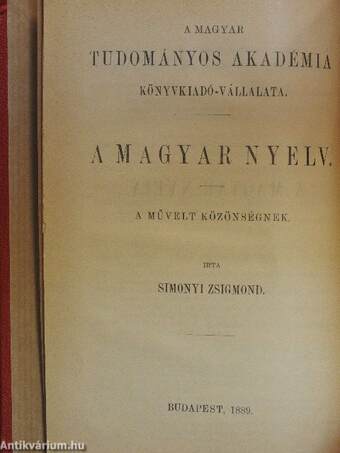 A magyar nyelv II.