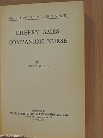 Cherry Ames Companion Nurse