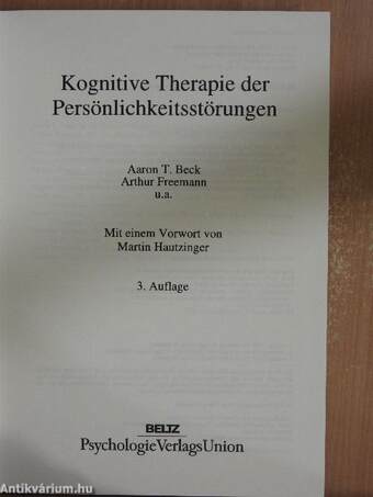 Kognitive Therapie der Persönlichkeitsstörungen