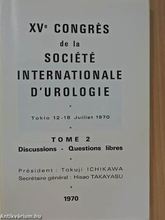 XVe Congrés de la Société Internationale D'Urologie 2.