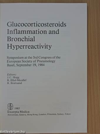 Glucocorticosteroids Inflammation and Bronchial Hyperreactivity