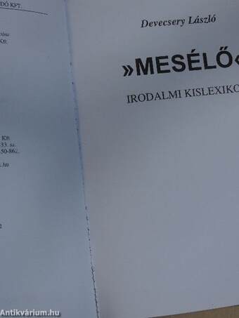 »Mesélő« irodalmi kislexikon