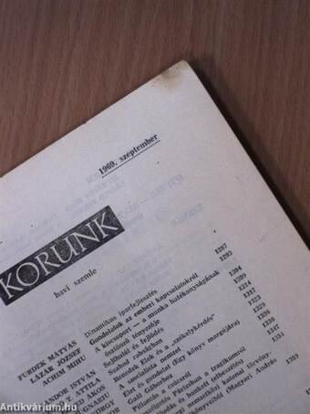 Korunk 1969. szeptember