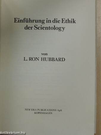 Einführung in die Ethik der Scientology