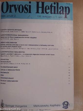 Orvosi Hetilap 1994. január-december I-III.