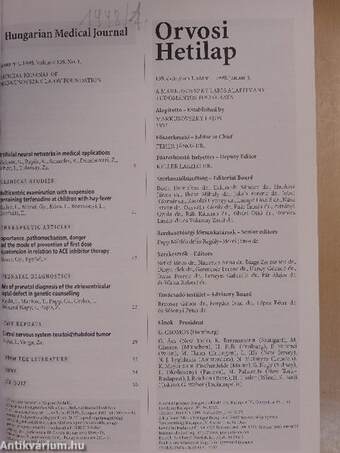 Orvosi Hetilap 1998. január-december I-III.