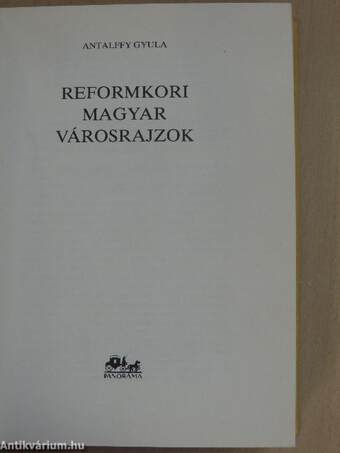 Reformkori magyar városrajzok