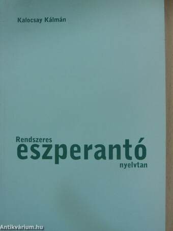 Rendszeres eszperantó nyelvtan