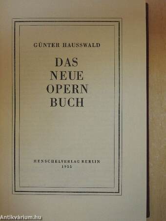 Das Neue Opernbuch