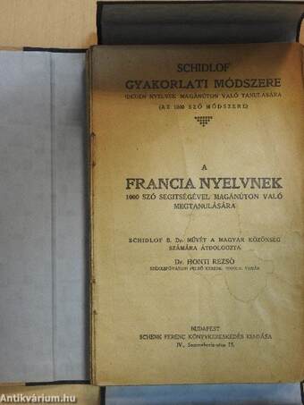 Schidlof gyakorlati módszere - Francia 1-10. füzet