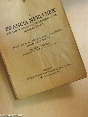 Schidlof gyakorlati módszere - Francia 1-10. füzet