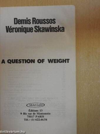 A Questions of Weight