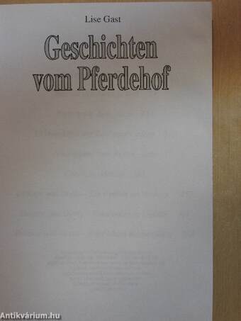 Geschichten vom Pferdehof