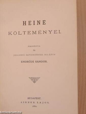 Heine költeményei