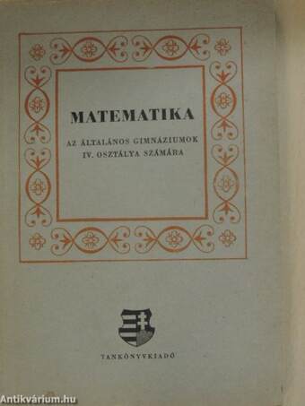 Matematika IV.