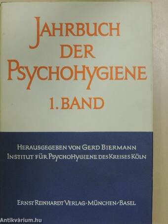 Jahrbuch der Psychohygiene I.