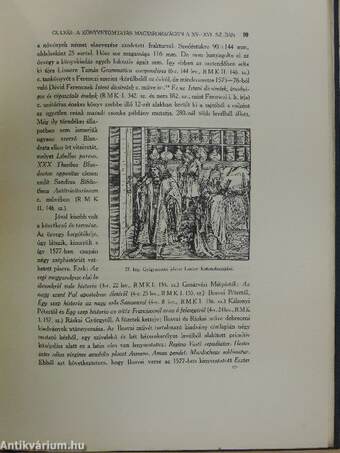 A könyvnyomtatás Magyarországon a XV. és XVI. században I-II.