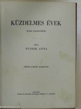 Küzdelmes évek