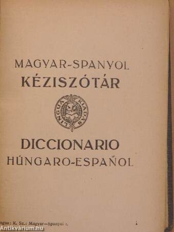 Magyar-spanyol zsebszótár/spanyol-magyar zsebszótár