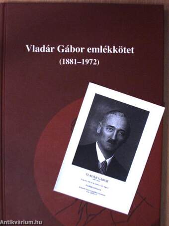 Vladár Gábor emlékkötet