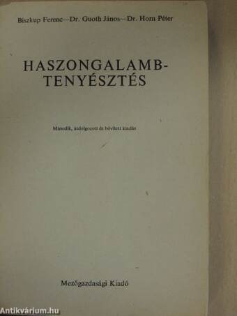 Haszongalamb-tenyésztés