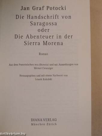 Die Handschrift von Saragossa