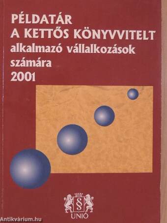 Példatár a kettős könyvvitelt alkalmazó vállalkozások számára 2001