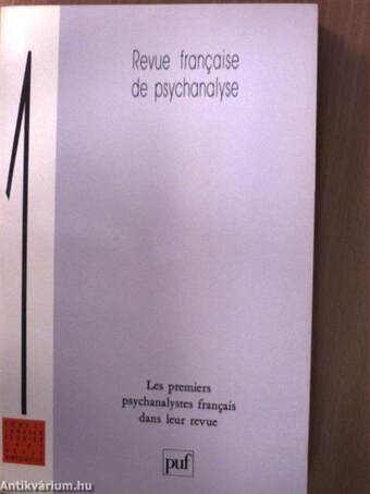 Revue francaise de psychanalyse 1/1987.