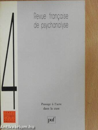 Revue francaise de psychanalyse 4/1987.