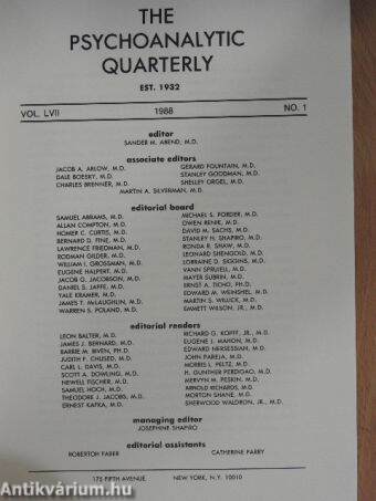 The Psychoanalytic Quarterly 1988/1.