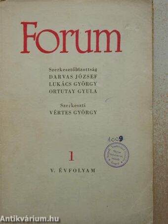 Forum 1950. január