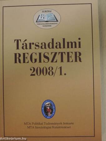 Társadalmi Regiszter 2008/1-2.