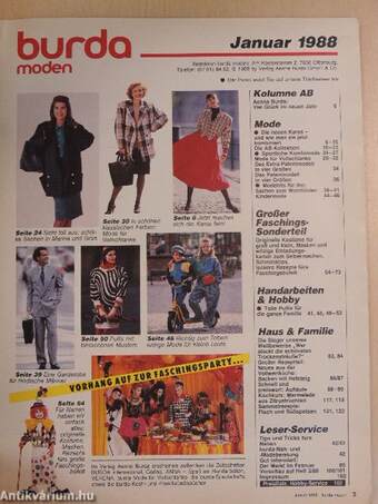 Burda Moden Januar 1988