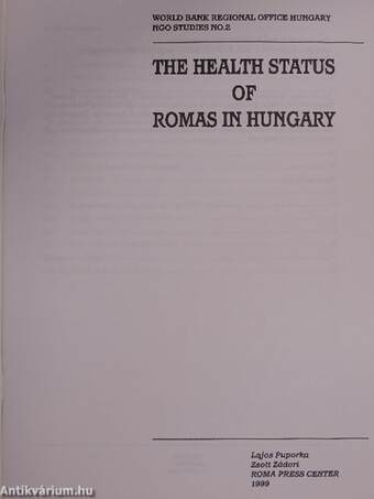 The Health Status of Romas in Hungary