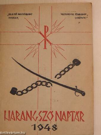 Evangélikus keresztyének képes Harangszó naptára az 1948. évre