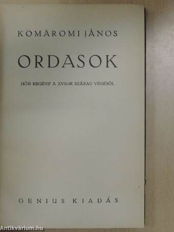 Ordasok