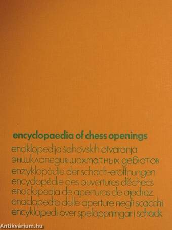 Encyclopedia of Chess Openings E IV.